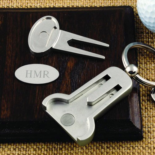 Personalized Golf Tools Key Ring