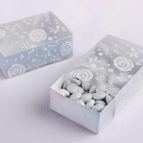 Watercolor Frosted Floral Favor Box