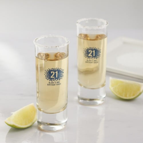 Personalized Tall Birthday Shot Glass