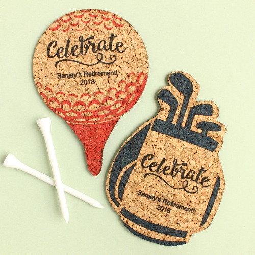 Personalized Shaped Party Cork Coasters