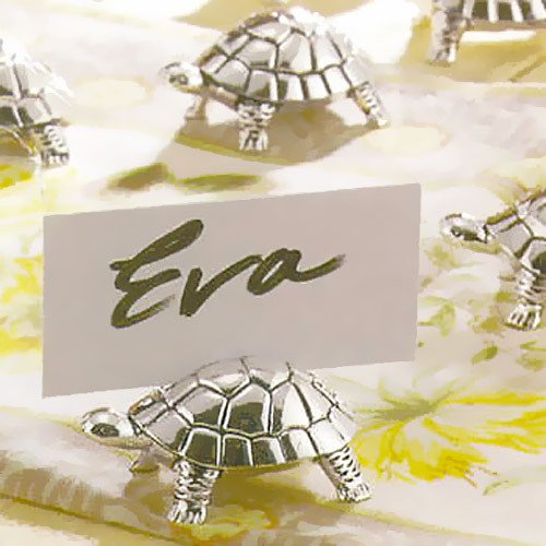 It's free shipping made easy Turtle Place Card Holder Modern styling fuses with tradition. The turtle is just one of a set of 6 place card holders, each is unique and will definitely make your dinner guest smile. And after all, turtles .