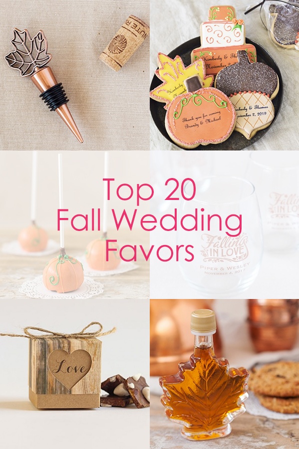  Top  20 Fall Wedding  Favors  Beau coup