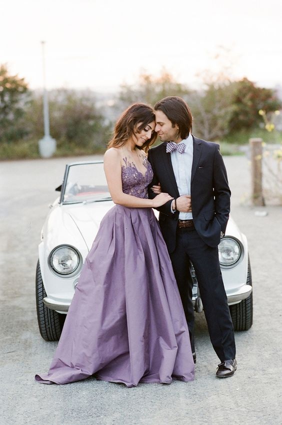 9 Pretty Purple Wedding Dresses for the Non-Traditional Bride -Beau-coup  Blog