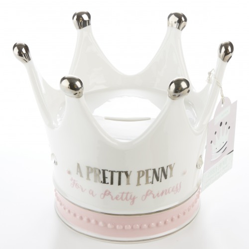 Little Princess Ceramic Crown Bank