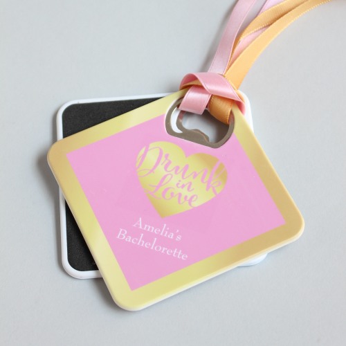 Personalized Coaster Bottle Openers