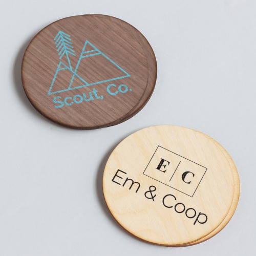 Custom Logo Wood Coaster
