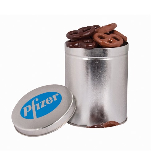 Custom Chocolate Pretzel Tin