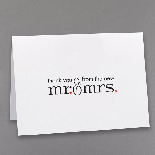 Mr. & Mrs. Thank You Notes