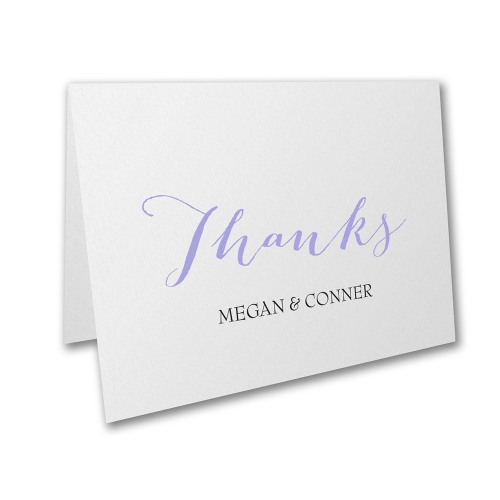 Personalized Color Script Thank You Notes