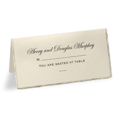 Personalized Pearl Edge Place Cards