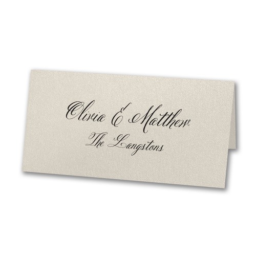 Personalized Sophisticated Type Place Cards