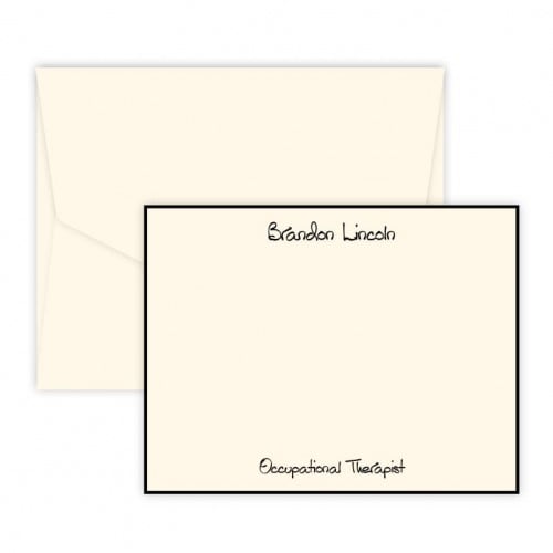 Personalized Highland Notecard Set