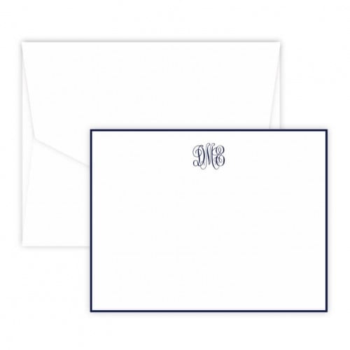 Personalized Delavan Monogram Notecard Set