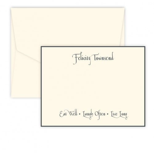 Personalized Casual Notecard Set