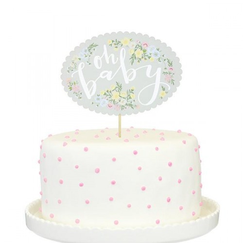Oh Baby Paper Cake Topper