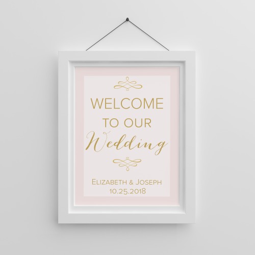 Personalized Romantic Welcome Poster