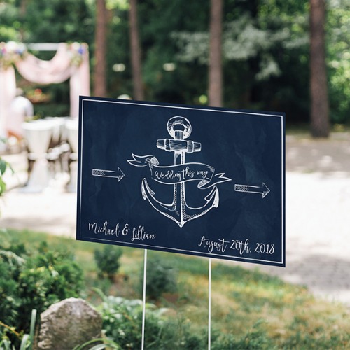 Personalized Nautical Wedding Sign