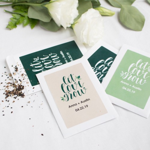 Personalized Wedding Favor Seed Packets