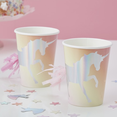 Iridescent Unicorn Cups