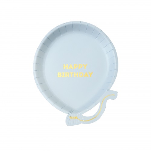 Happy Birthday Balloon Shaped Plates