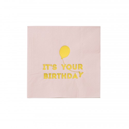 Happy Birthday Balloon Napkins