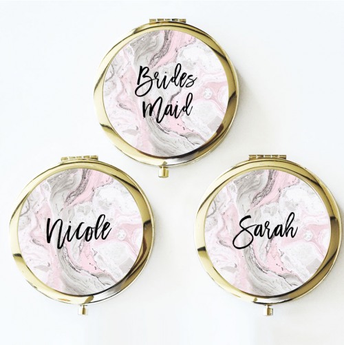 Personalized Marble Compacts