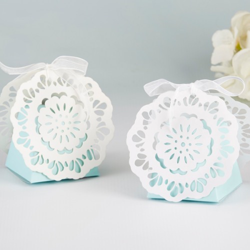Something Blue Lace Favor Box