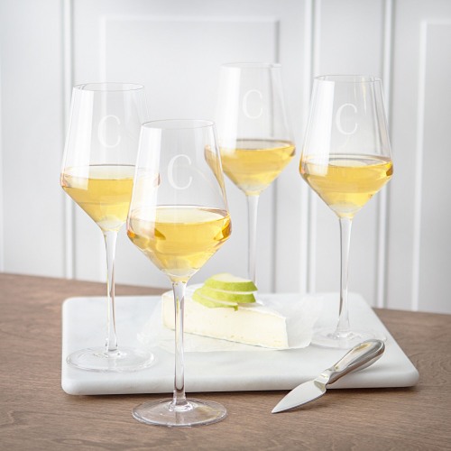 Personalized White Wine Estate Glasses