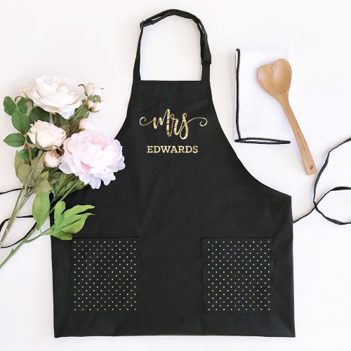 Personalized Mr. & Mrs. Aprons