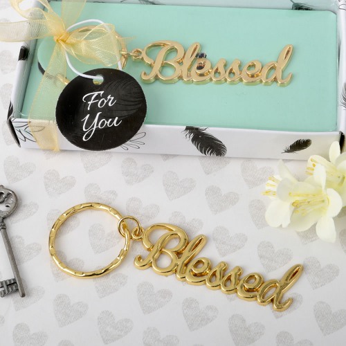 Blessed Metal Key Chain Favor