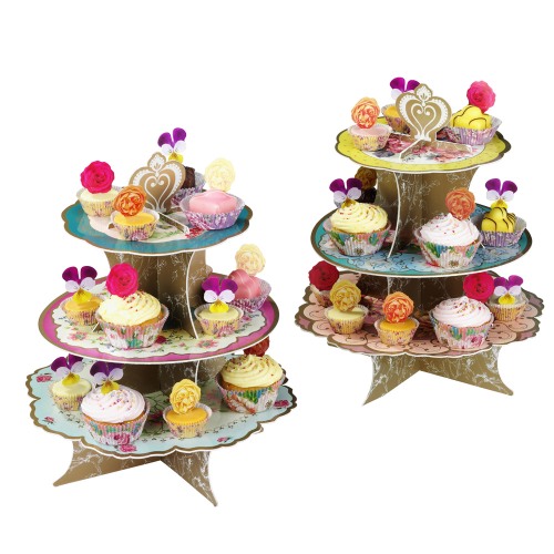 Tea Party Three Tier Cake Stand