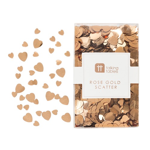 Rose Gold Heart Confetti Scatter