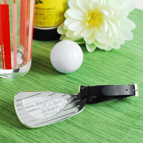 golf tournament promo personalized luggage tags