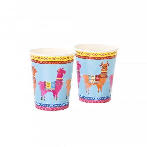 Boho Llama Paper Cups