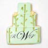 Flower Stems Wedding Cake Cookies