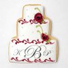 Rose Vines Wedding Cake Cookies