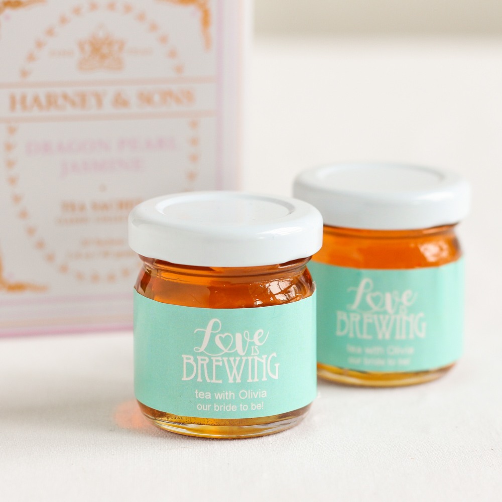 Personalized Wedding Honey Jars