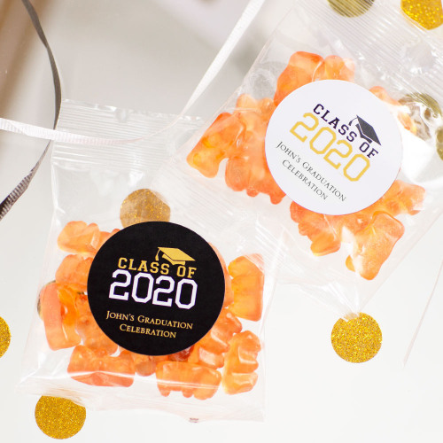 Personalized Party Champagne Gummy Bear Packets