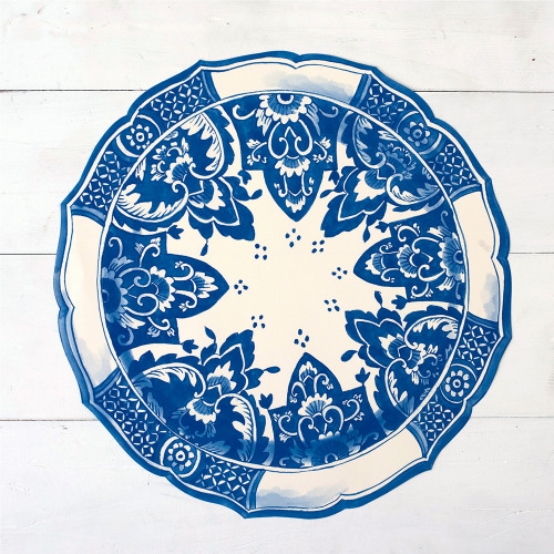 China Blue Die Cut Placemat Sheets