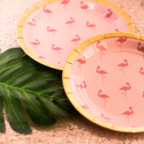 Flamingo Small Paper Plate