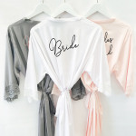 Bridal Satin Lace Robes