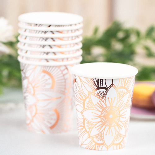 Mandala Paper Cups