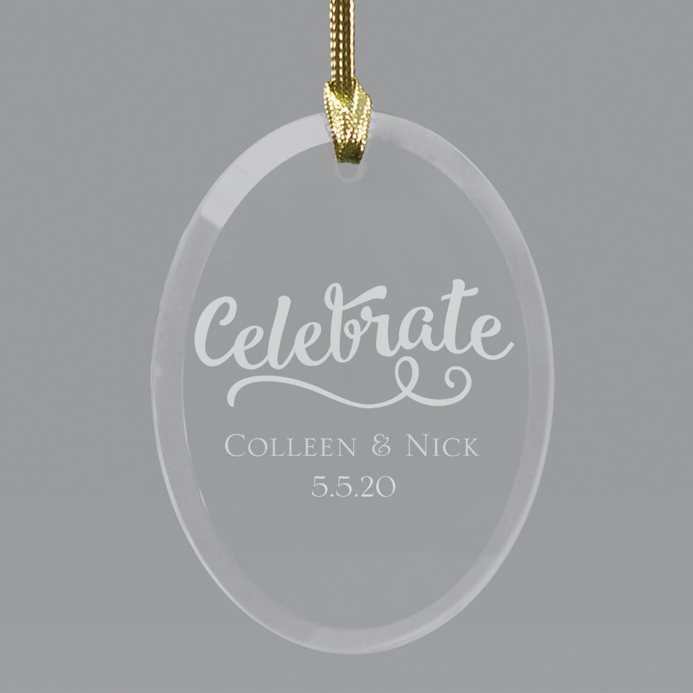 personalized wedding ornament