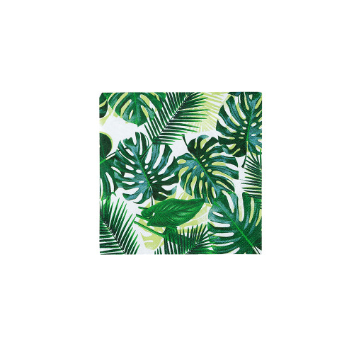 Tropical Palm Leaf Cocktail Napkin