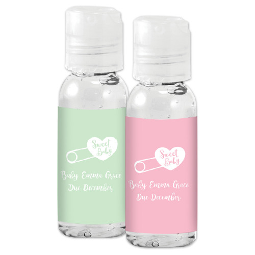 Personalized Baby Shower Hand Sanitizer Favors