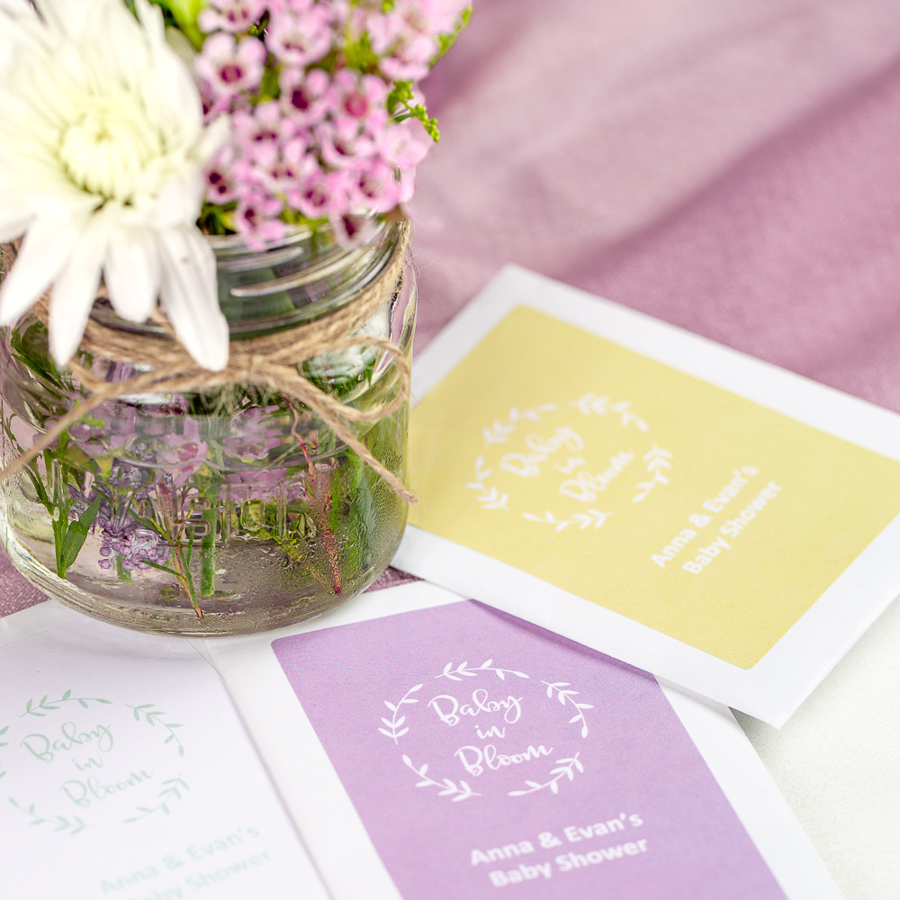 baby in bloom seed packets