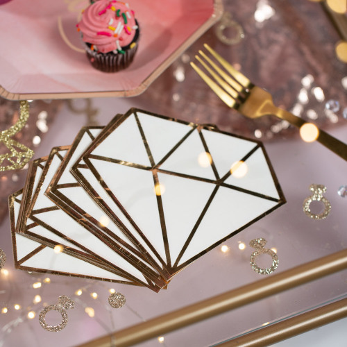 Diamond Cocktail Napkins