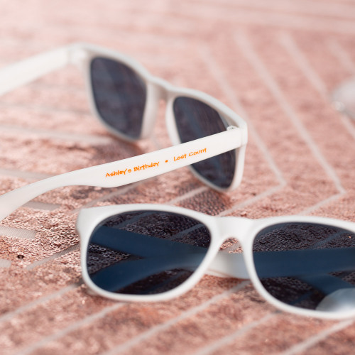 Personalized Sunglasses Text Silk Screen