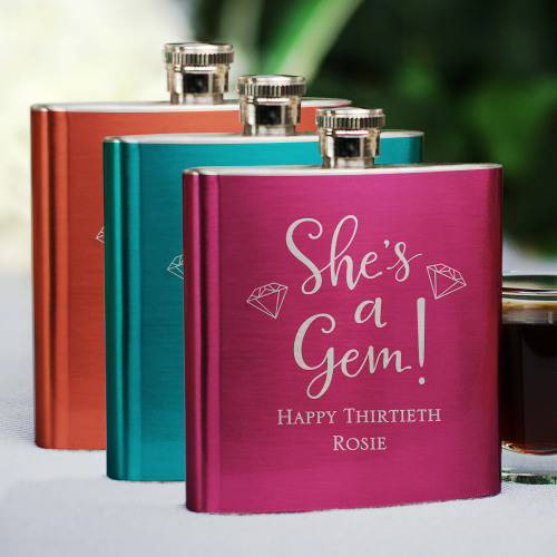 Personalized Birthday Party Flask