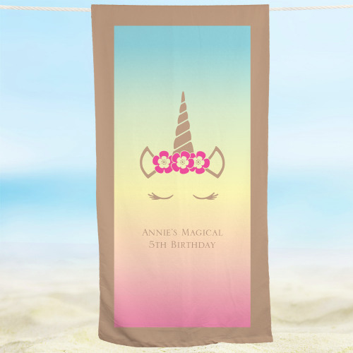 Personalized Birthday Beach Towel